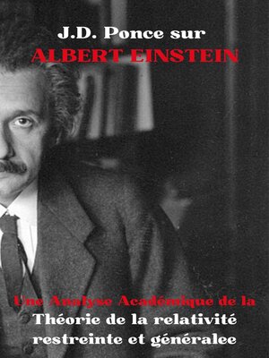cover image of J.D. Ponce sur Albert Einstein